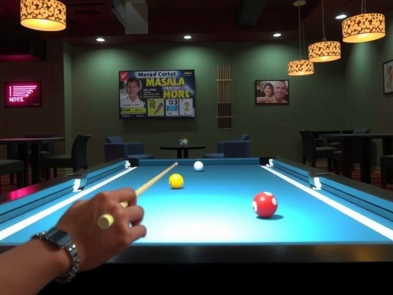 Masala Pool Ace Indian festival themed pool table